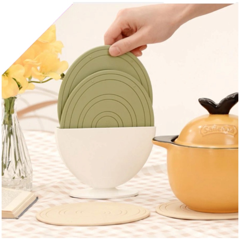 Egg Trivet Set Silicone 17×14.5×0.4cm