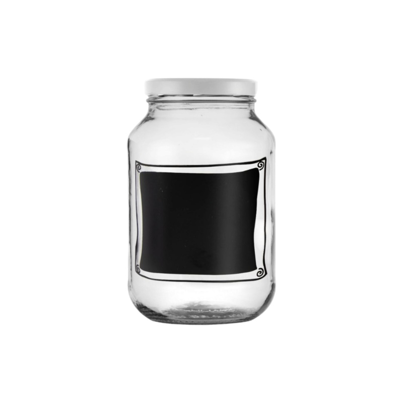 Regent Glass Jar with Chalkboard Note 3L 10516