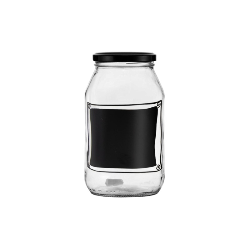 Regent Glass Jar with Chalkboard Note 750ml 10511