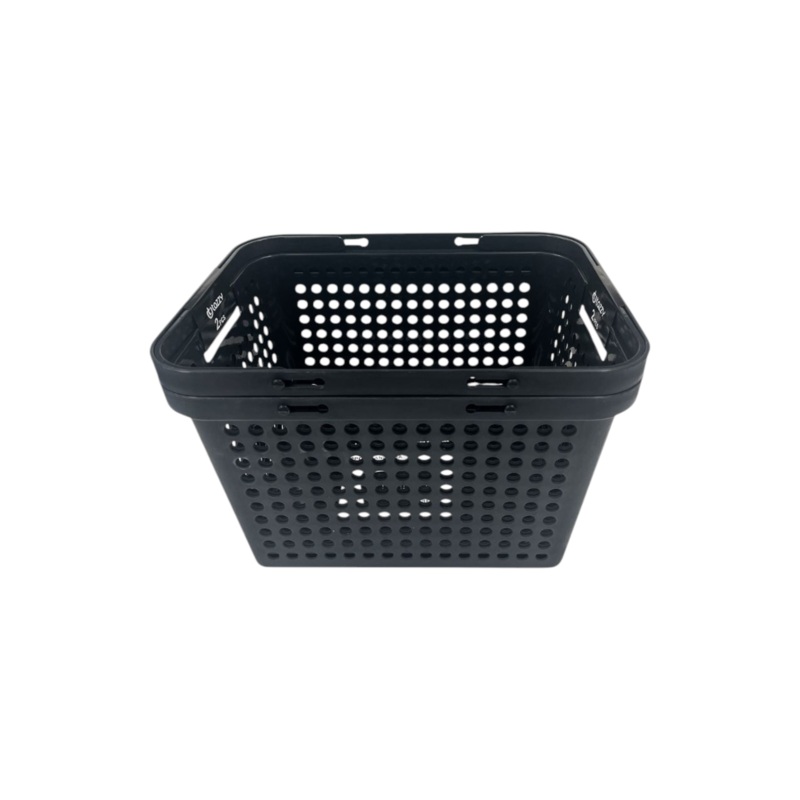 Tazzy Black Handy Basket With Handle 2pc