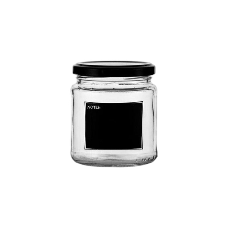 Consol Glass Jam Jar with Black Notes 291ml  27309