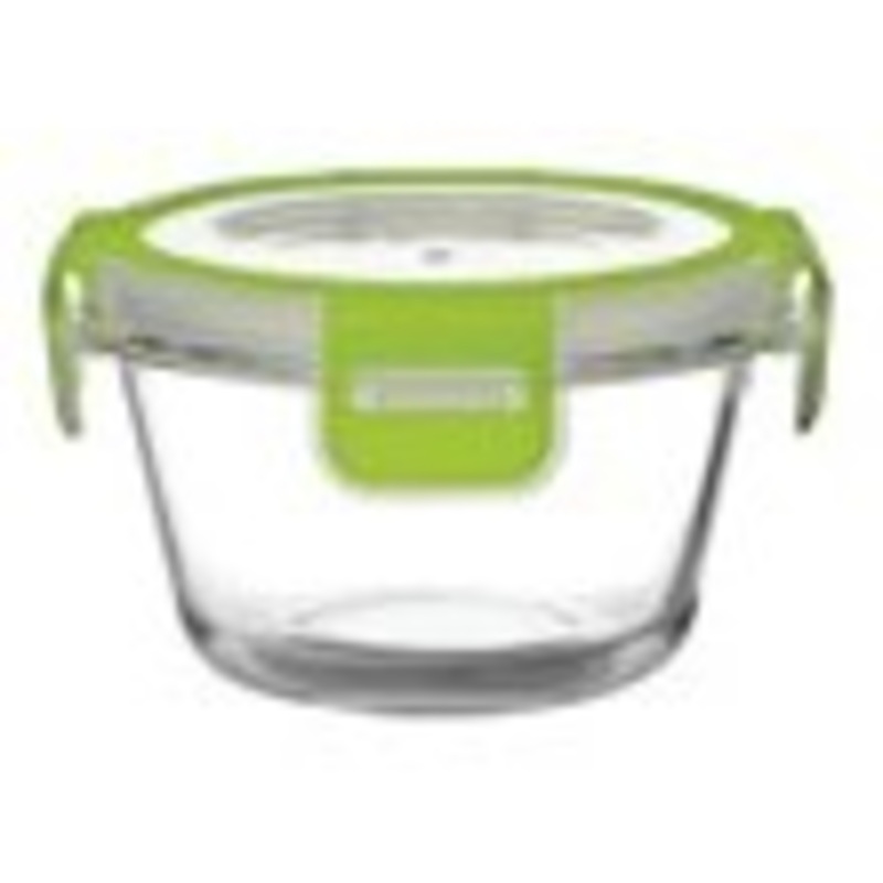 Smax Storage Glass Bowl  with clip lock Lid 120cc 23275