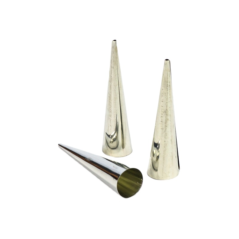 Baking Cream Horn Steel Moulds 3pack 4020