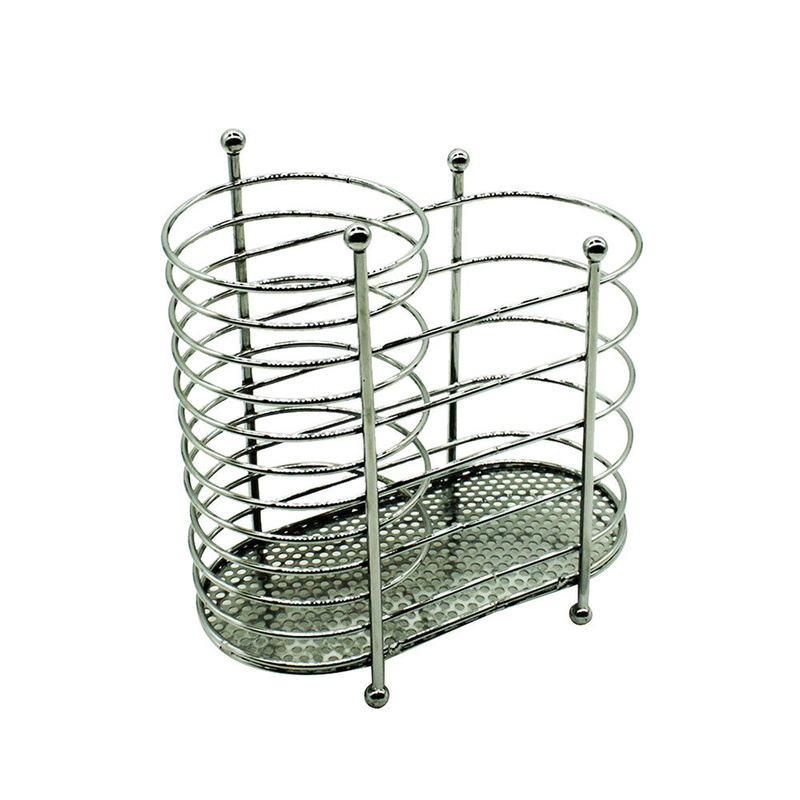 ChromeCutlery Holder 17cm with legs SGN1477