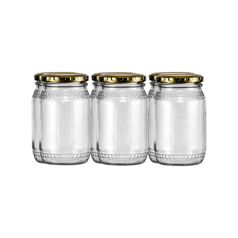 Consol Glass Honey Jar 352ml 6pack 27687