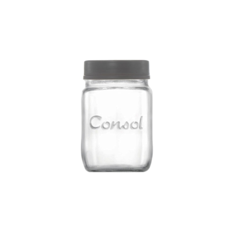 Consol Preseve Glass Jar 500ml with Color Lid 10146