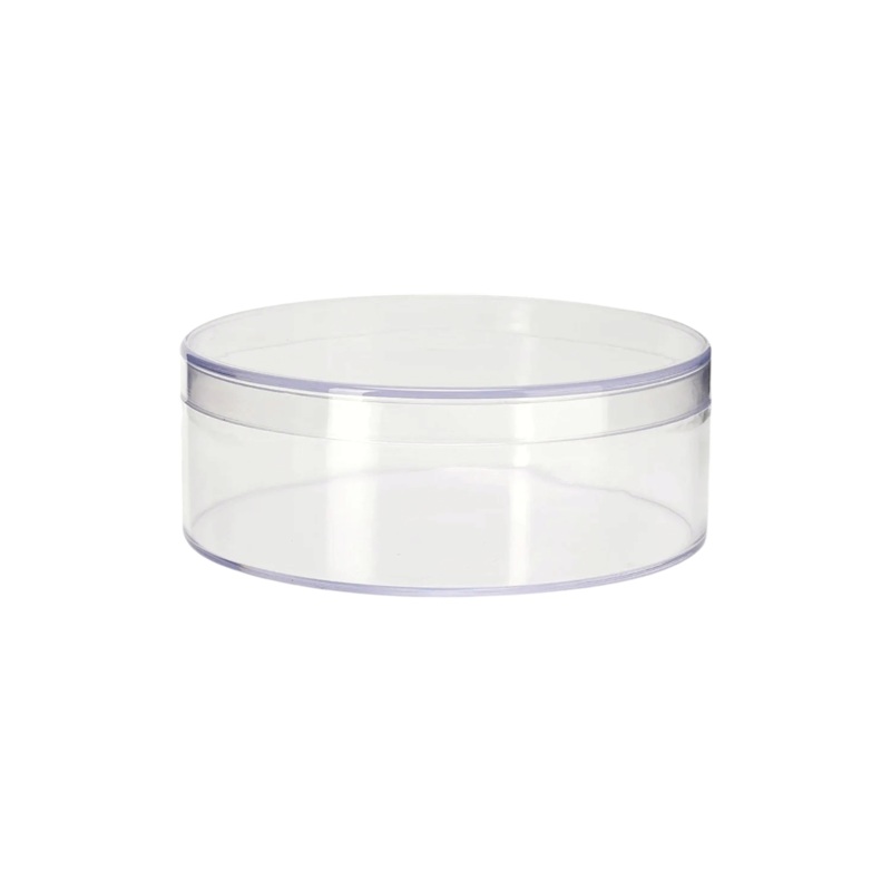 180ml Acrylic Gift Box Container Round Jar with Lid 8.5x5cm