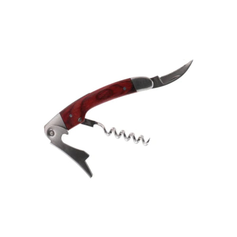 Bar Butler Wine Bottle Opener Heavy Duty with Rosewood Finish 73014