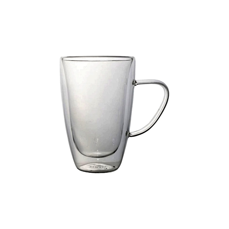 Barista Borosilicate Double Wall Caf Latte Coffee Mug 330ml 2pc 11403