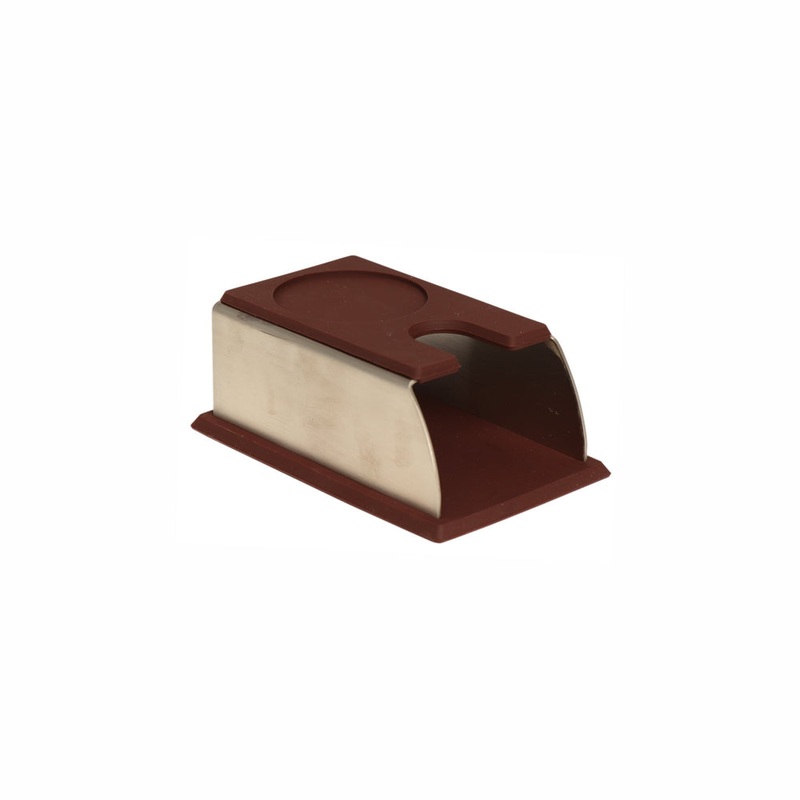 Regent Coffee Tamper Stand Stainless Steel with Thick Silicone Base and Top 30132