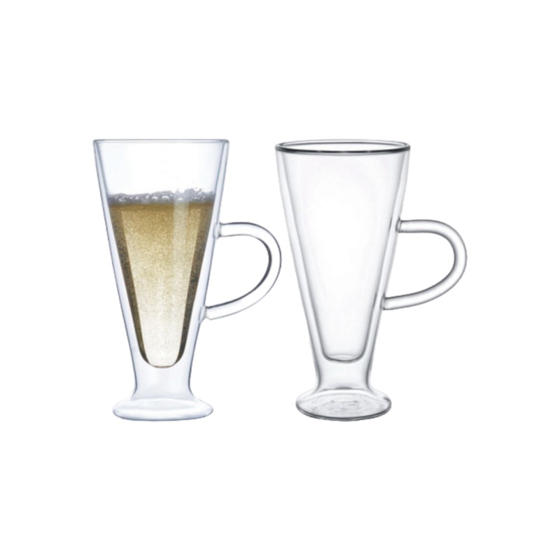 Winox Borosilicate Double Wall Caf Latte Mug 230ml 2pc GL2705