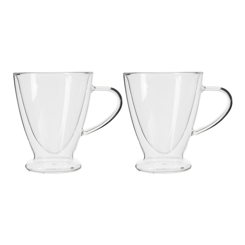 Winox Borosilicate Double Wall Caf Latte Mug 300ml 2pc GL2807