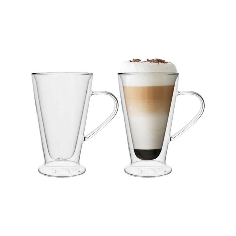 Winox Borosilicate Double Wall Caf Latte Mug 350ml 2pc GL2906