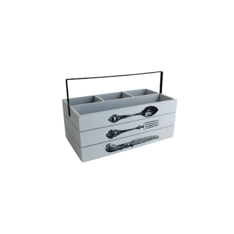 Wooden Cutlery Gift Box with Handle XWD019