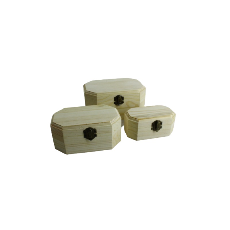Wooden Storage Jewellery Gift Box 3pc Set XWD034