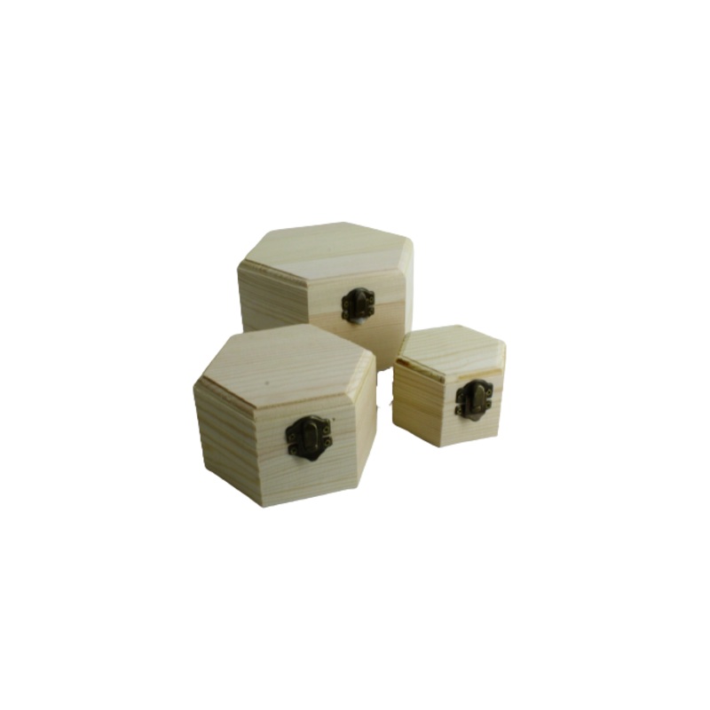 Wooden Storage Jewellery Gift Box 3Pcs Set XWD039