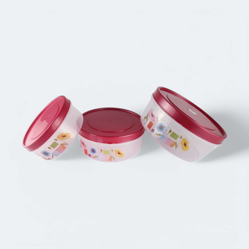 Biscuit Barrel 3pc Set Plastic 7560