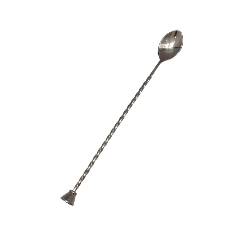 Stainless Steel Bar Soda Spoon with Full Twisted Big Knob 28cm SGN2123