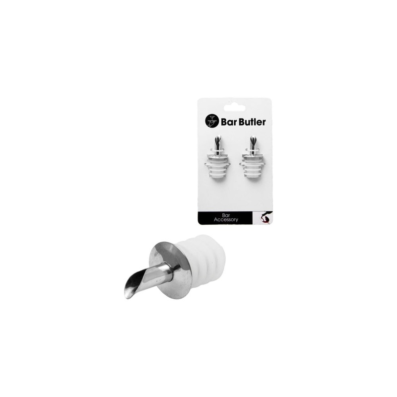 Bar Butler Tot Pourer Free Flow Oil and Vinegar Stainless Steel 73012