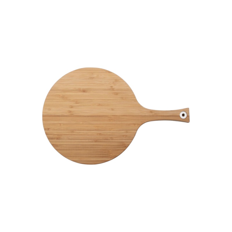 Regent Bamboo Round Plate Paddle Serving Board with Ring  430/275x15mm