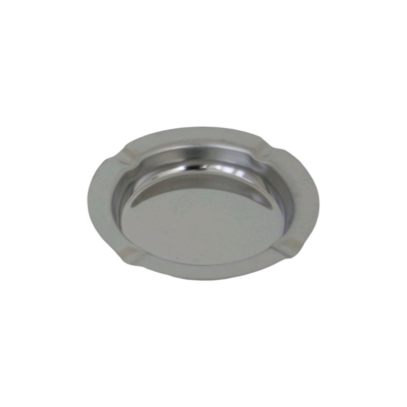Steel King Ashtray Round 110mm Stainless Steel