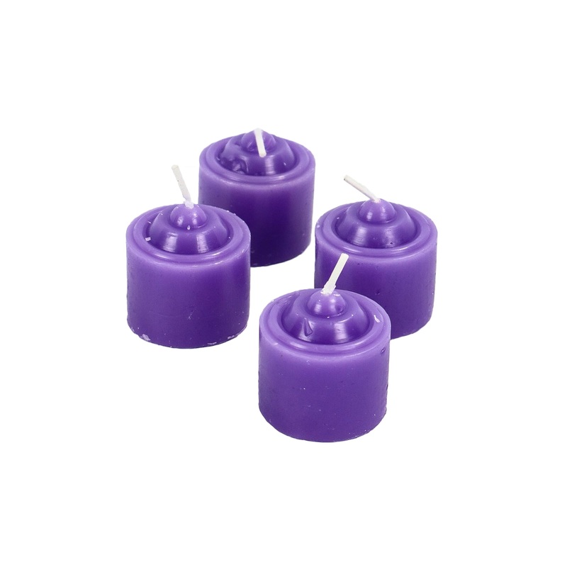 Tealight Candles Purple 3.5×3.5cm 10pc XCAN195