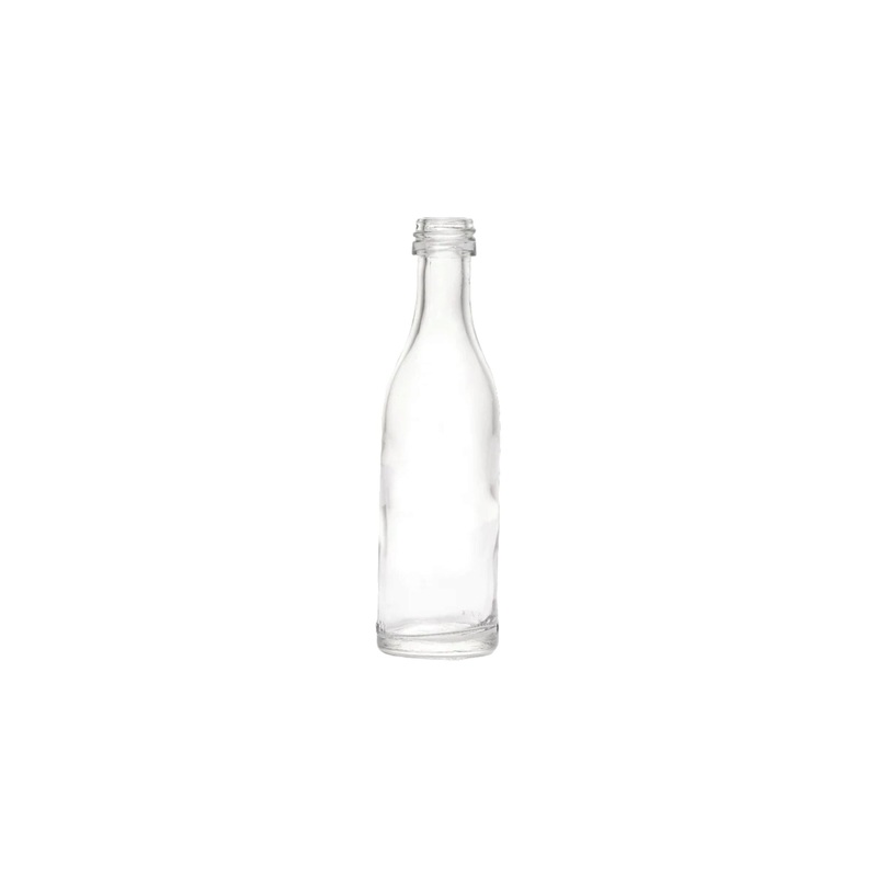50ml Glass Mini Spirit Bottle with Black Expe Liner Cap
