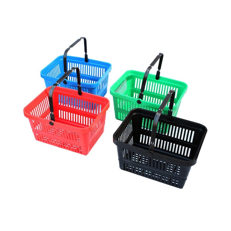 Big Jim Plastic Shopping Basket Medium Size with Carry Handle