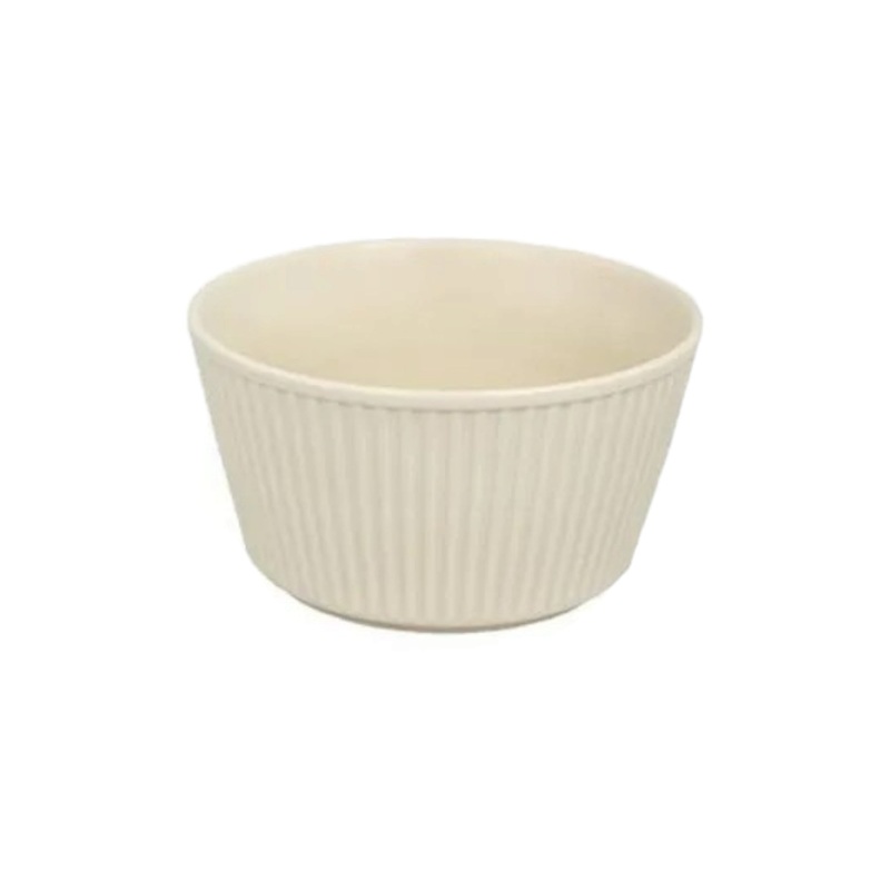 Ceramic Ribbed Ramekin Bowl 12.5×12.5×6.5cm