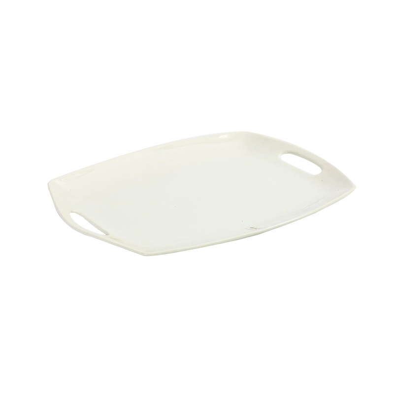 Dinner Plate 14.5 Inch Rectangle with Two Sections INMIX 9483