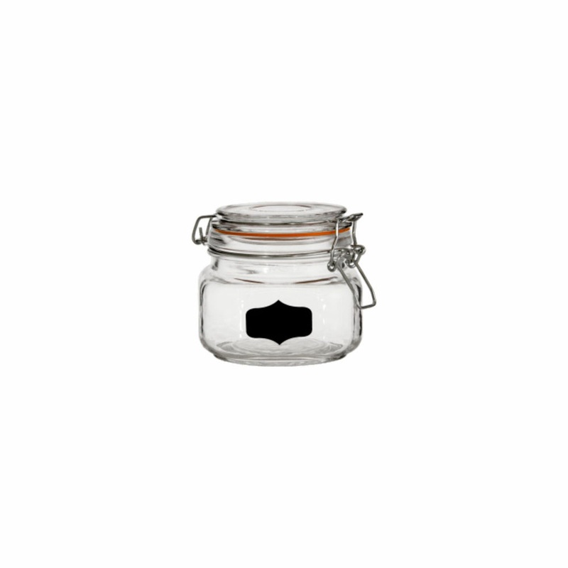 Regent Hermetic Glass Canister with Clip Seal and Black Board Notes 750ml 50817