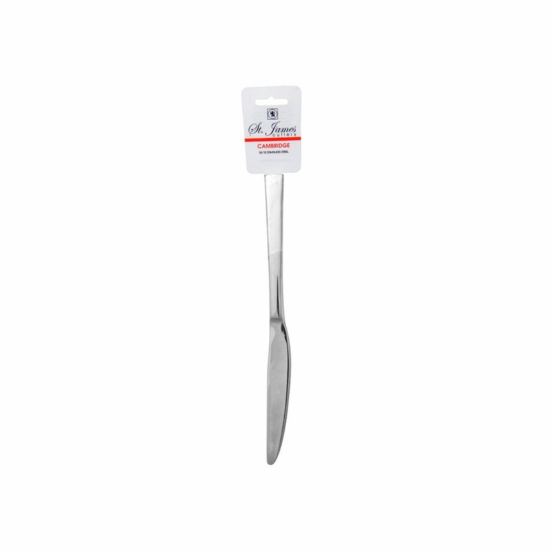 St James Cutlery Cambridge 18/10 Table Knife 2Pcs Hang Card 53033