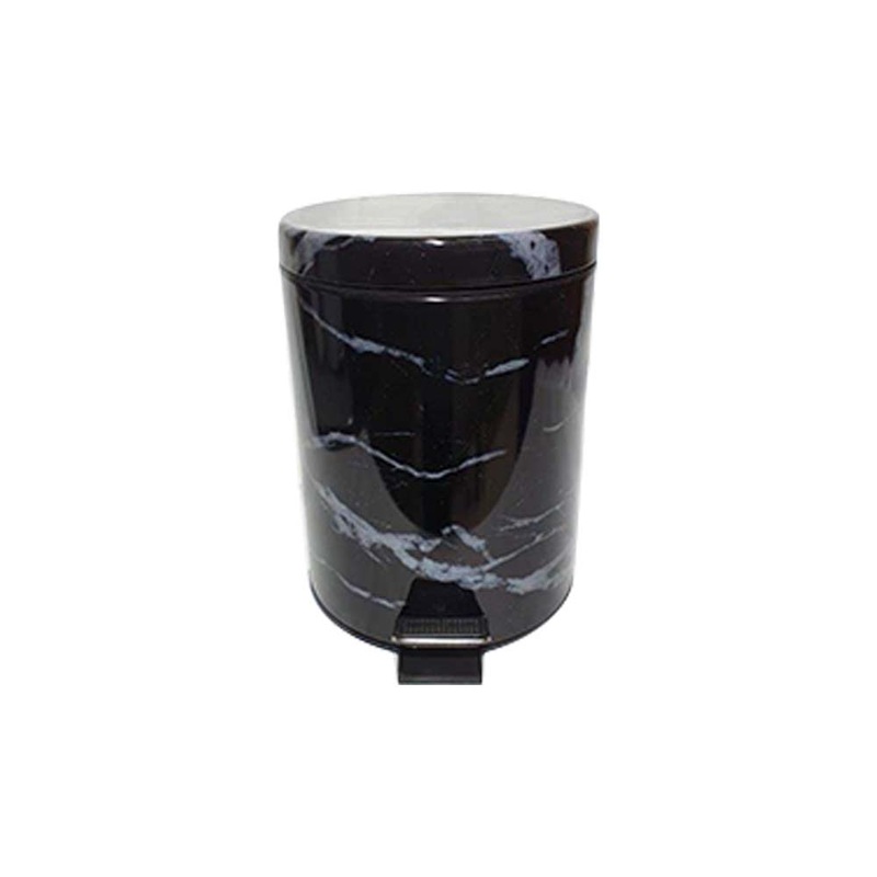Dust Bin Black Marble Print 5L LIX026 SGN2336
