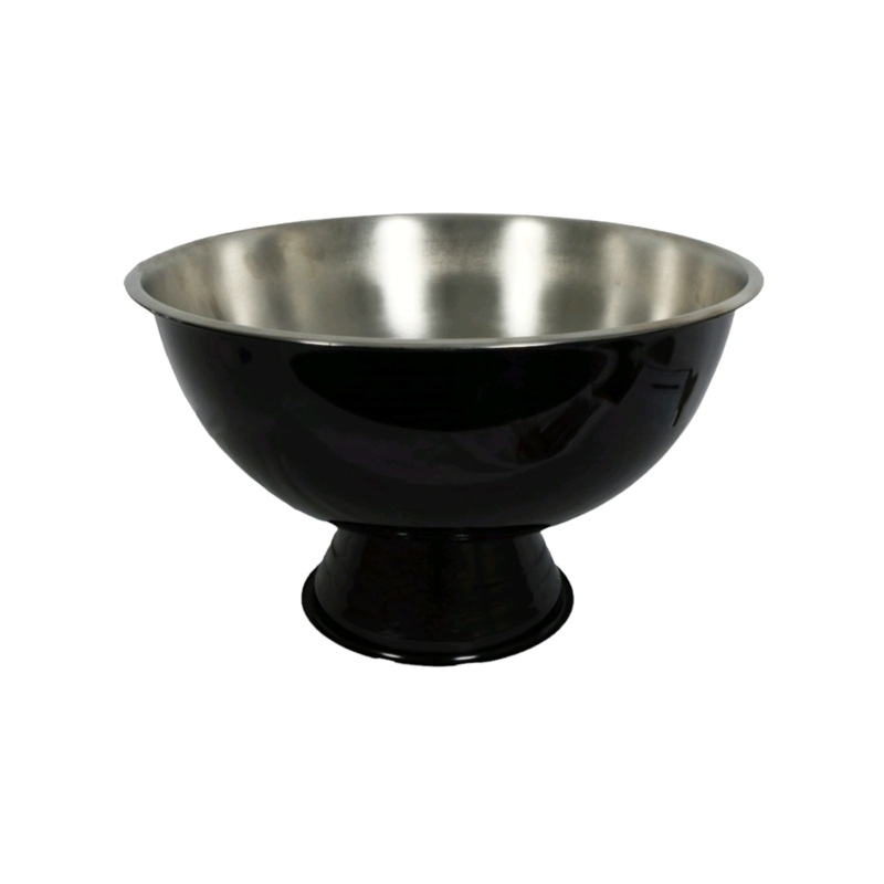 Punch Bowl Stainless Steel Foot Black 40×24.5cm 21333