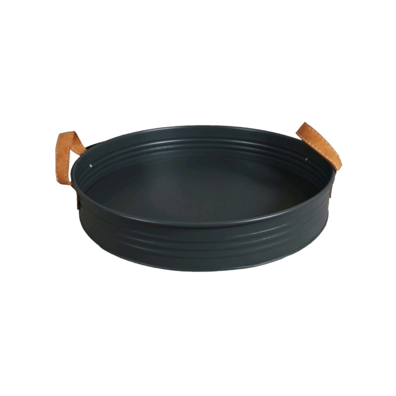 Serving Tray Metal Char with Handle 31×5.3cm  22109