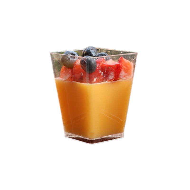 Acrylic Mini Dessert Cup 165ml Bowl with Lid 10pack