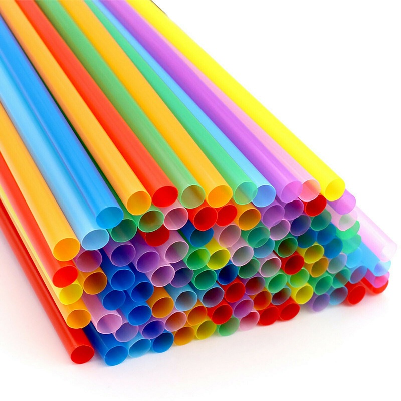 Disposable Color Drinking Straws 22×0.6cm 100pcs