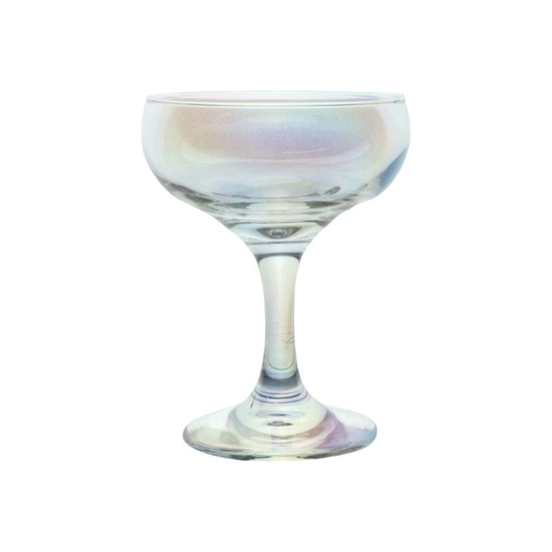 Aqua 130ml Pearl Shot Champagne Glass Bowl 130ml 4Pcs