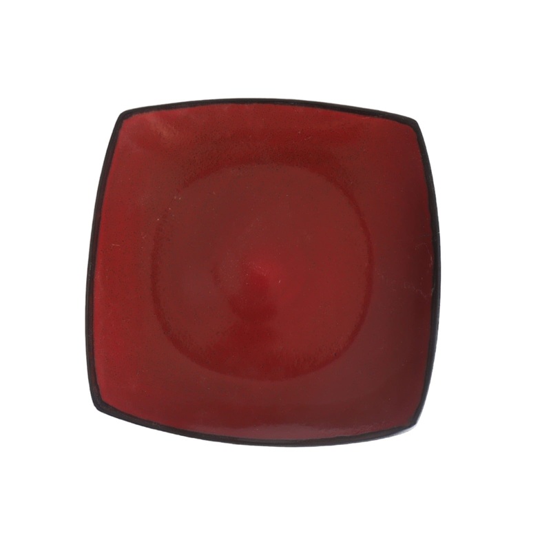 Dinner Square Plate 26.5×26.5cm Reactive Colour GIB001-1