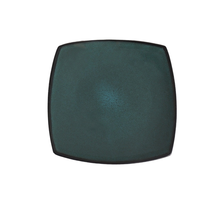 Dinner Square Plate 26.5×26.5cm Reactive Colour GIB010-1