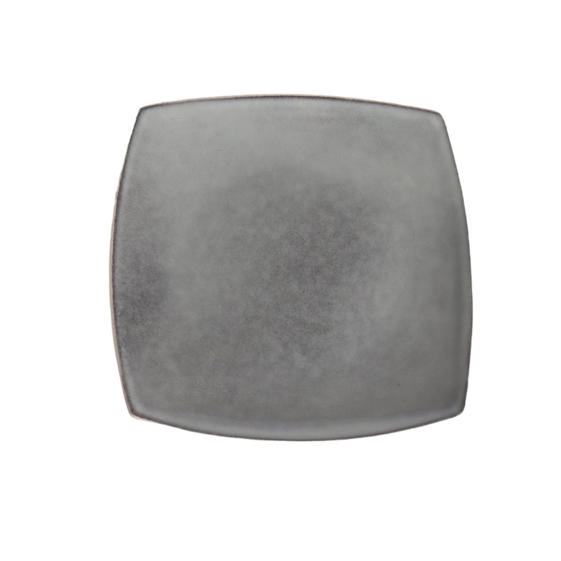 Dinner Square Plate Reactive Colour GIB012-1  26.5×26.5cm