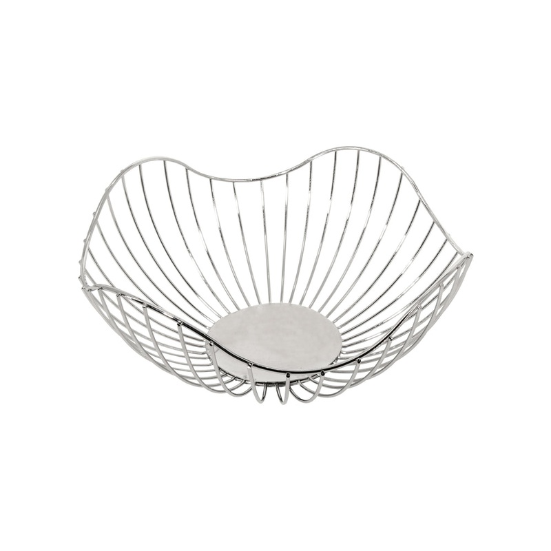 Regent Round Serving Basket Chromeware Free From Wire Large