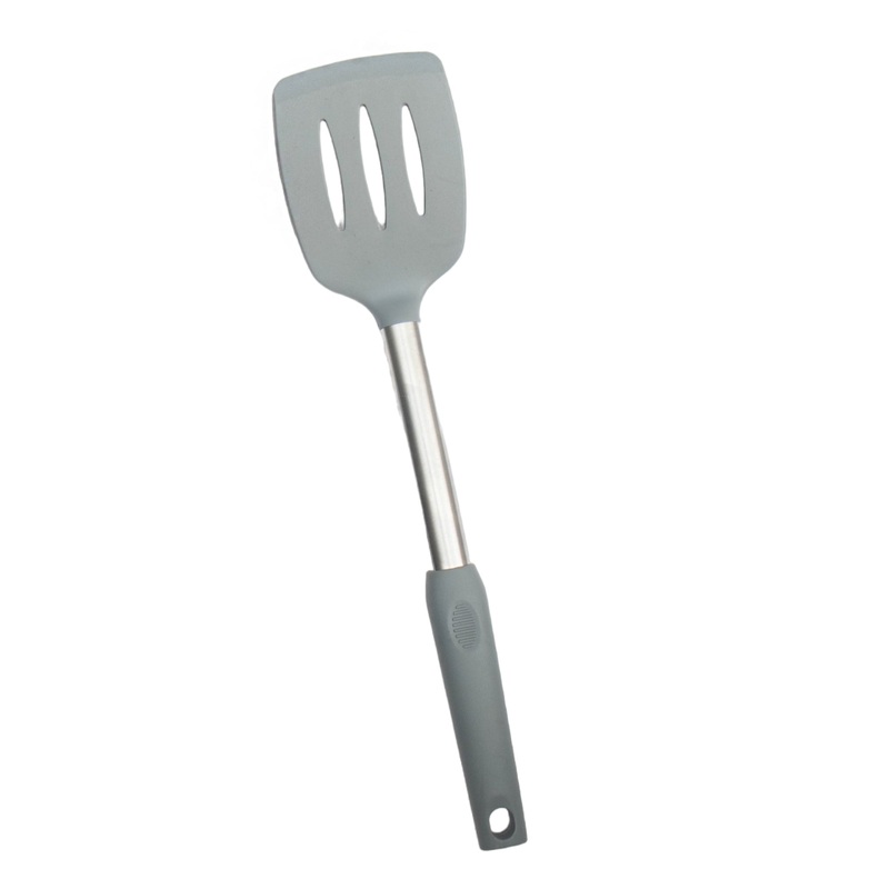 Silicone Serving Lifter Slotted Stainless Steel Silica Gel Tableware