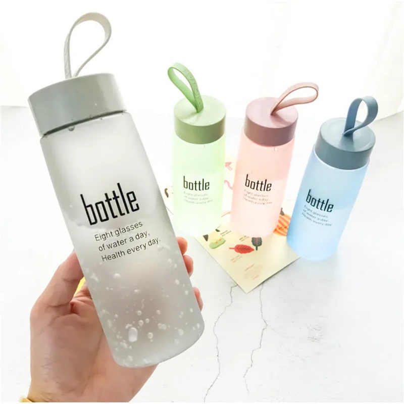 500ml Custom Frosted Sports Water Bottle 19cm