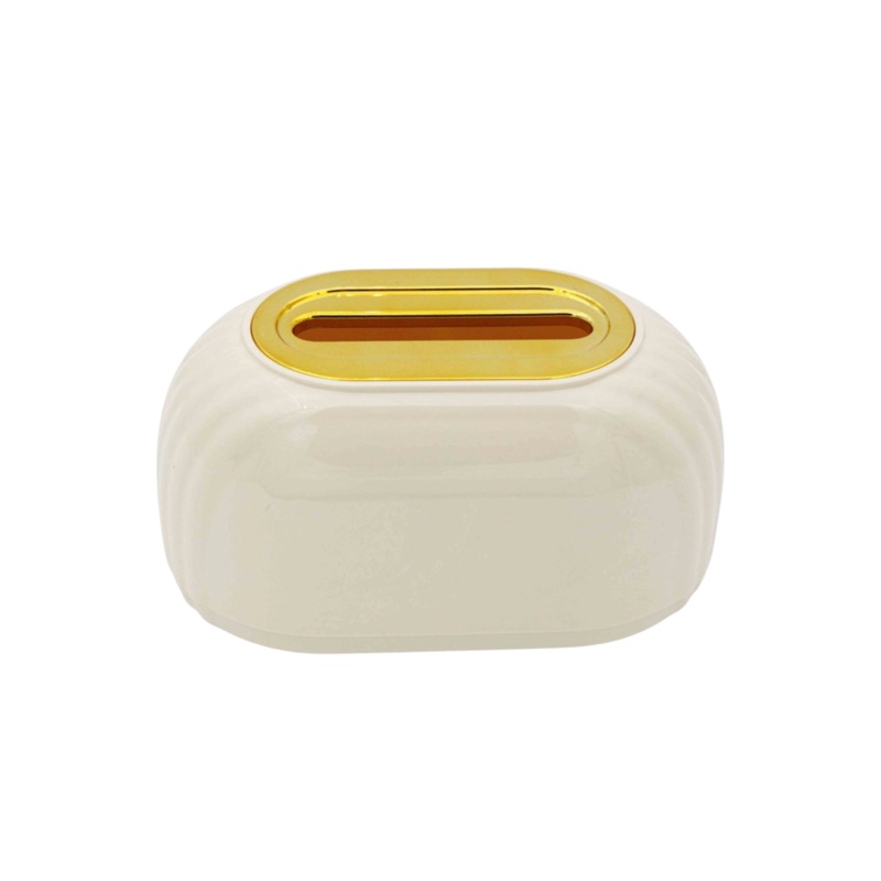 Dispenser and Storage Organizer for Tissue Box Spring-loaded 22x13x10cm