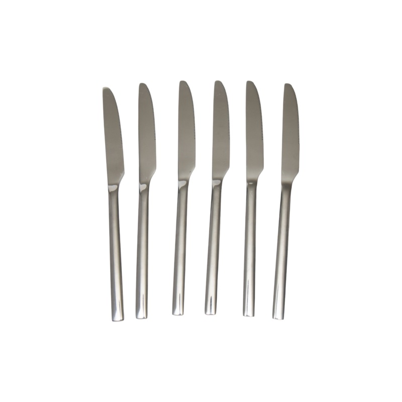 Stainless Steel 6pc Knife Set Square Handle CT787