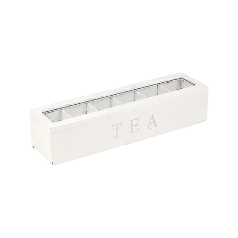 Wooden Tea Storage Box  6-Compartment 12862