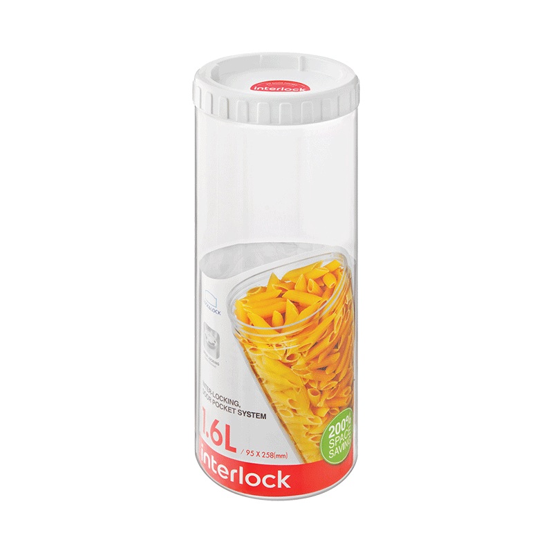 1.6L LocknLock Interlock Container White INL303