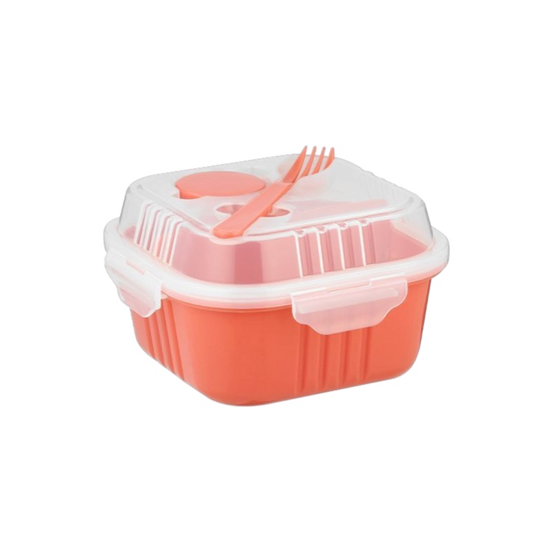 830ml Snappy Lunch Box Square Coral SN-830C