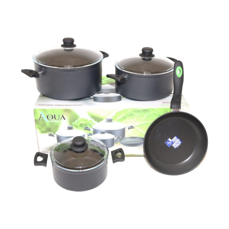 Aqua Cookware 7pc Pot Set 29722